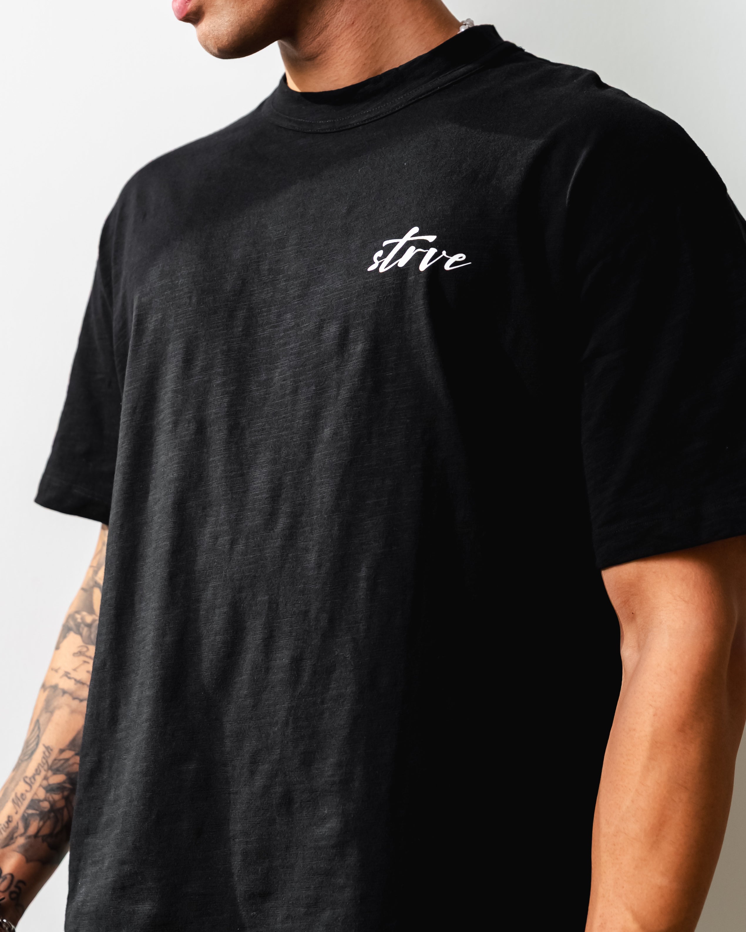 Script Tee - Black