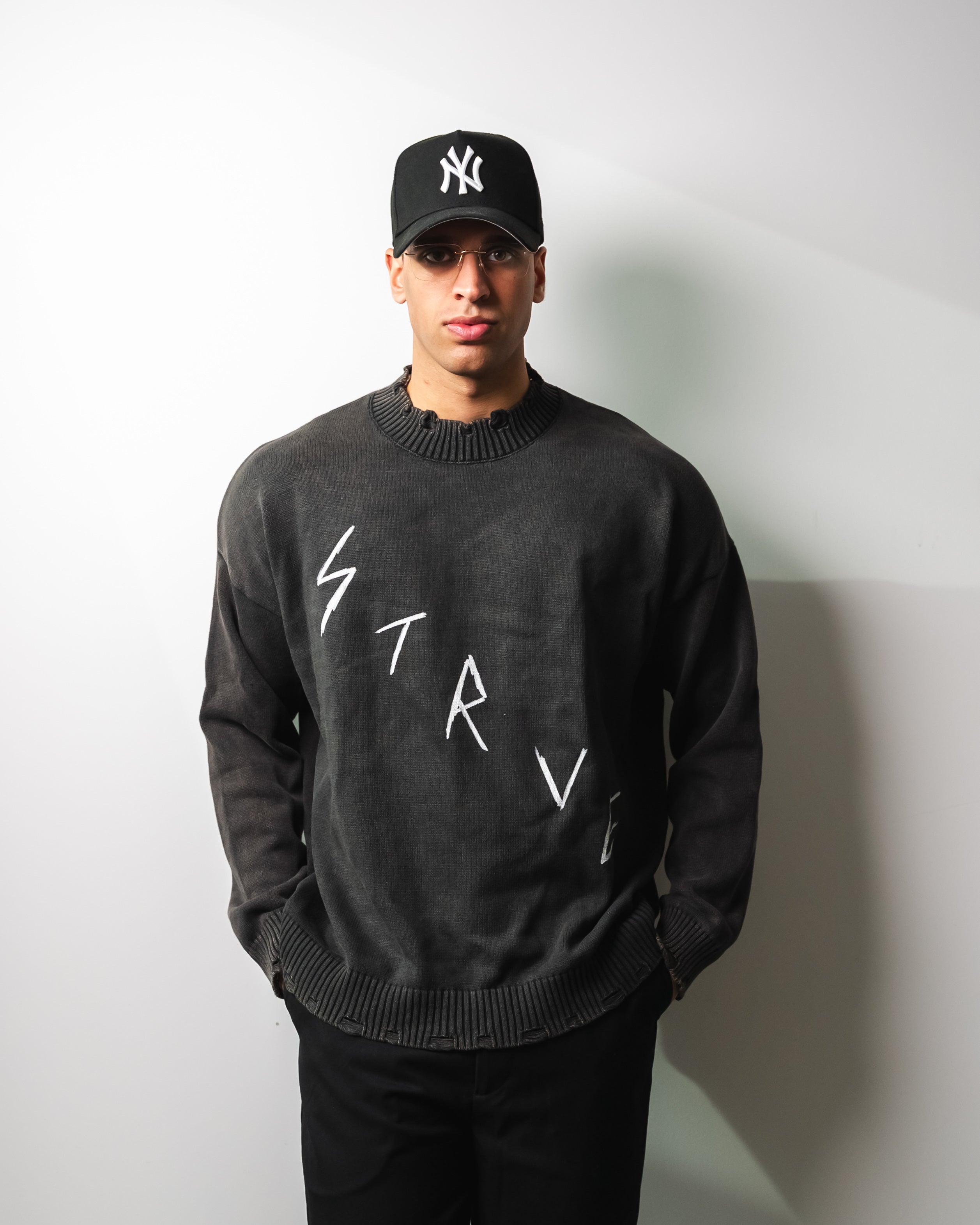 Knit Sweater - Faded Black