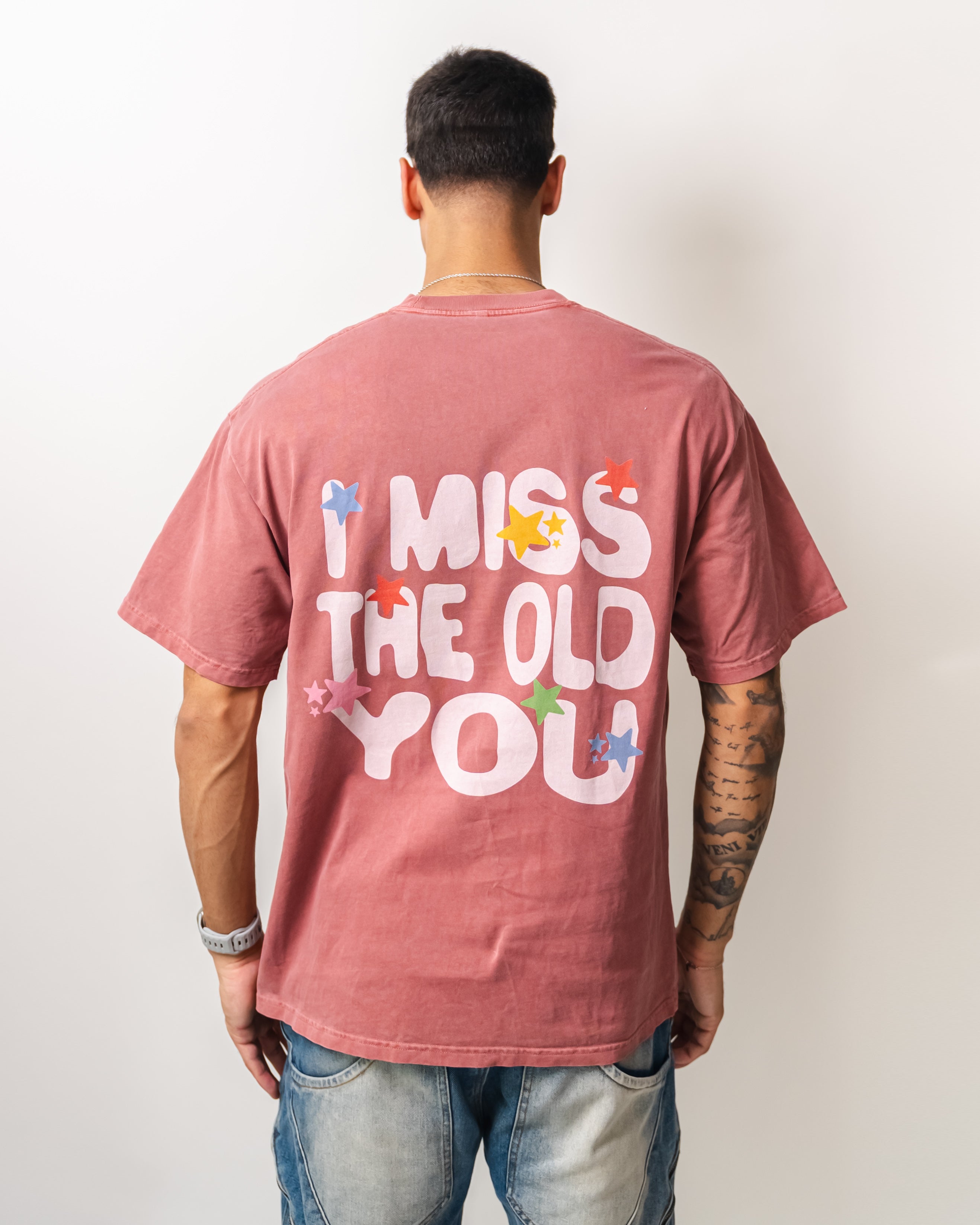 I Miss The Old You Tee - Pink Rust