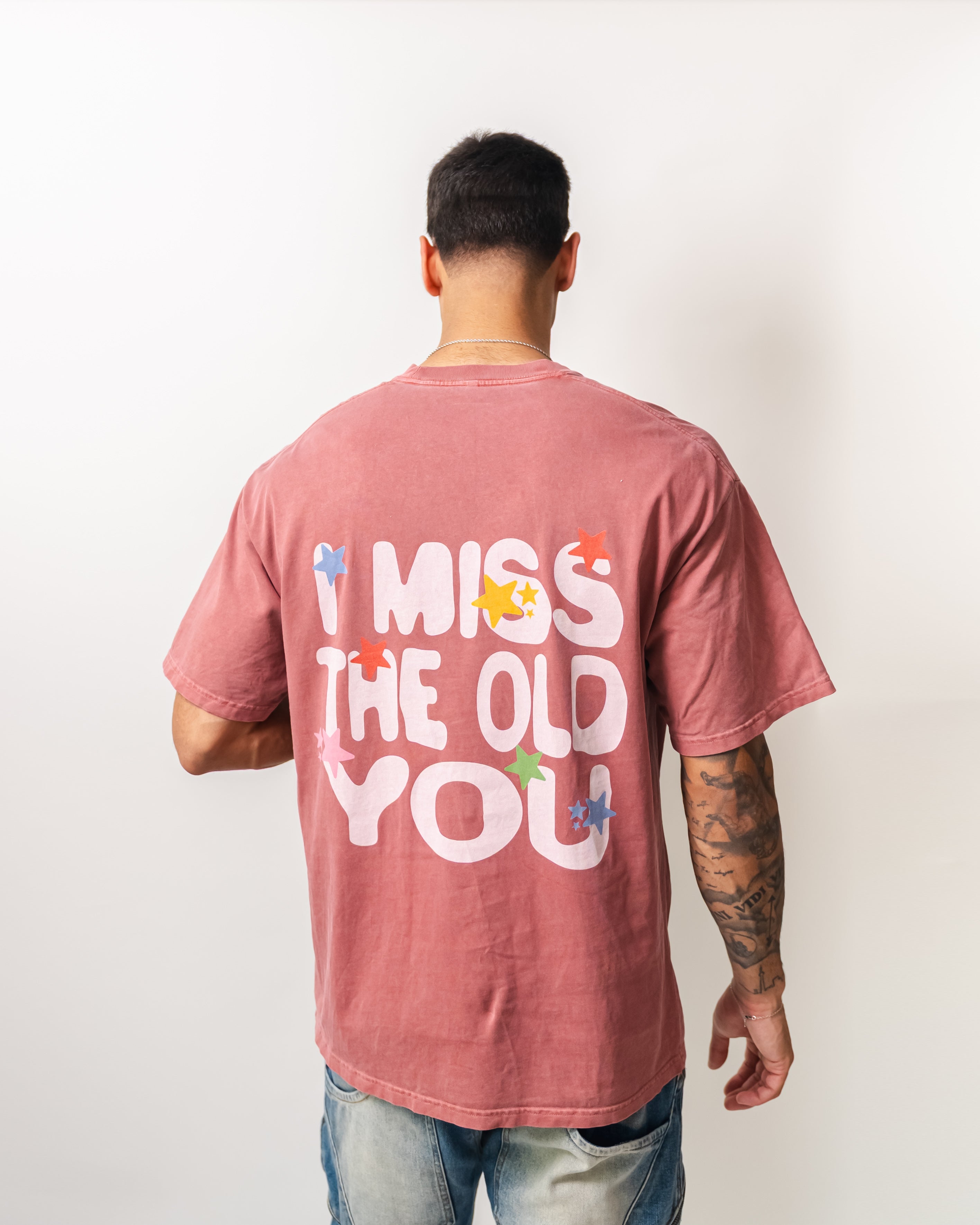 I Miss The Old You Tee - Pink Rust