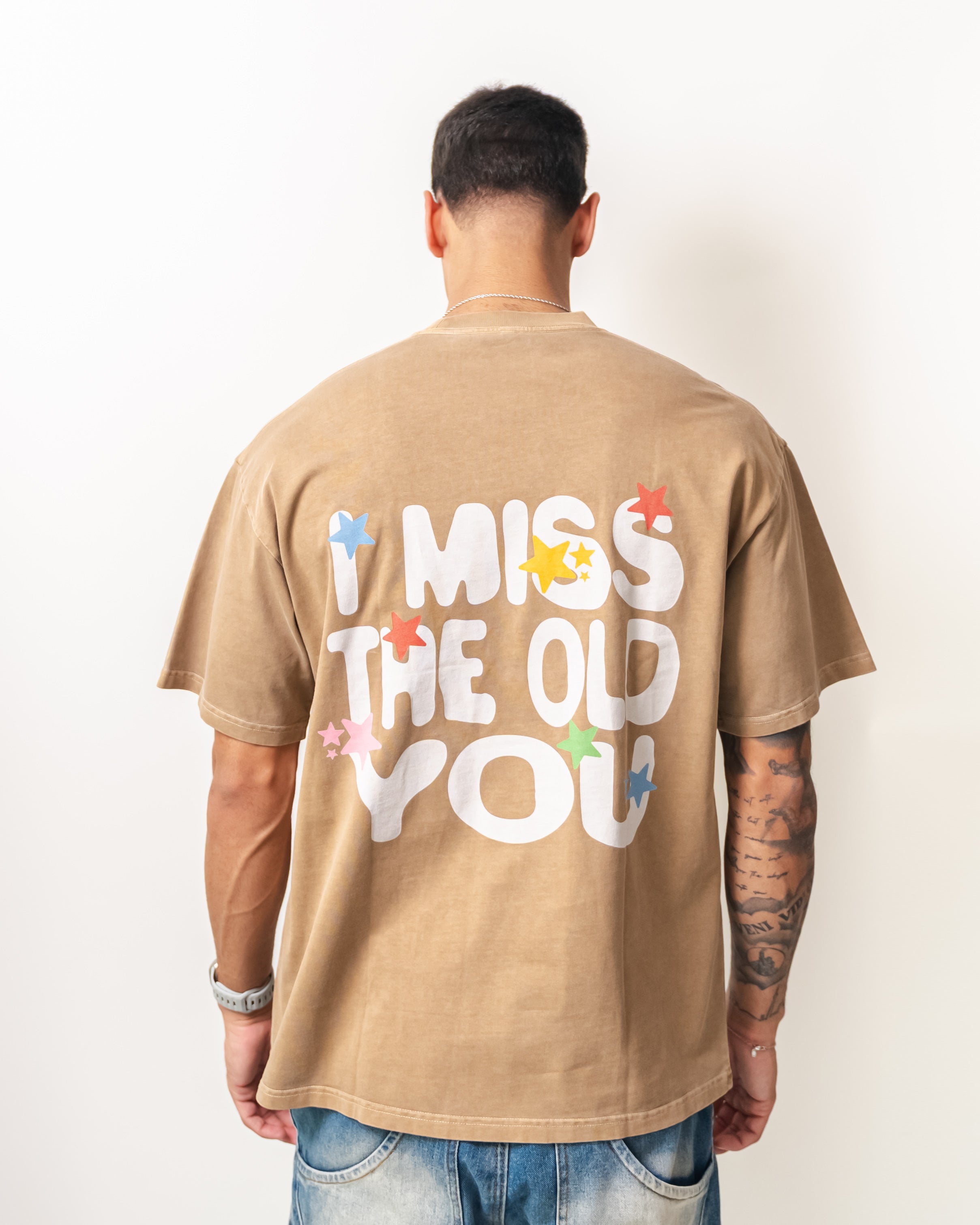 I Miss The Old You Tee - Tan
