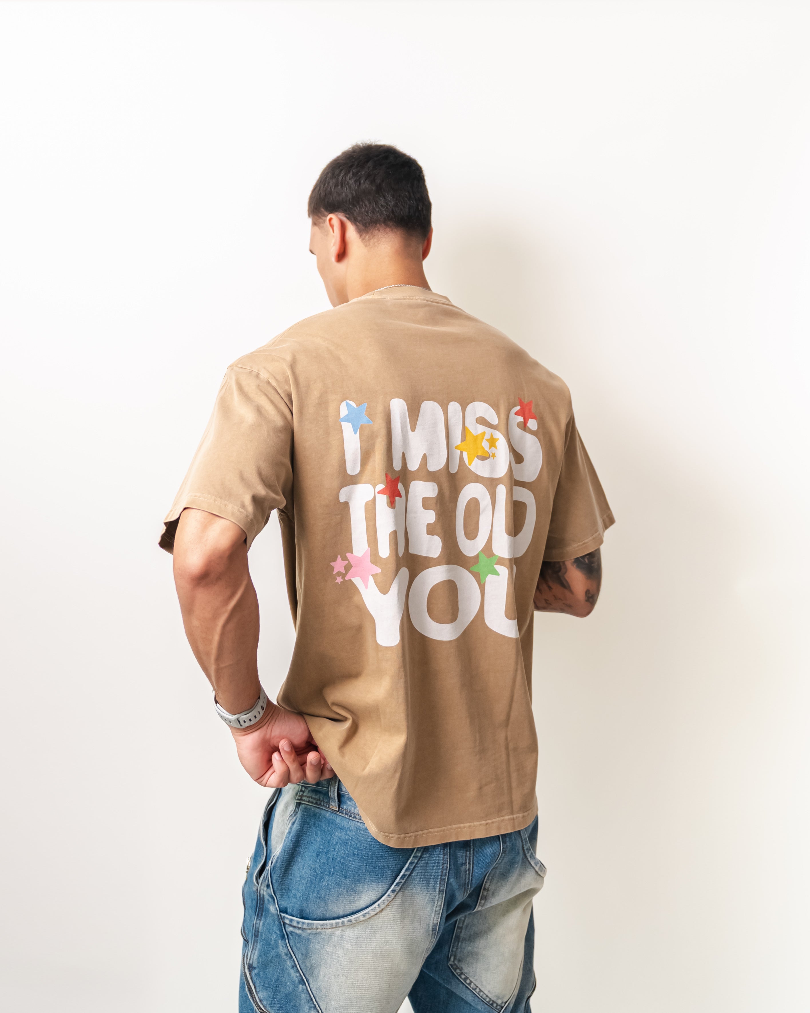 I Miss The Old You Tee - Tan
