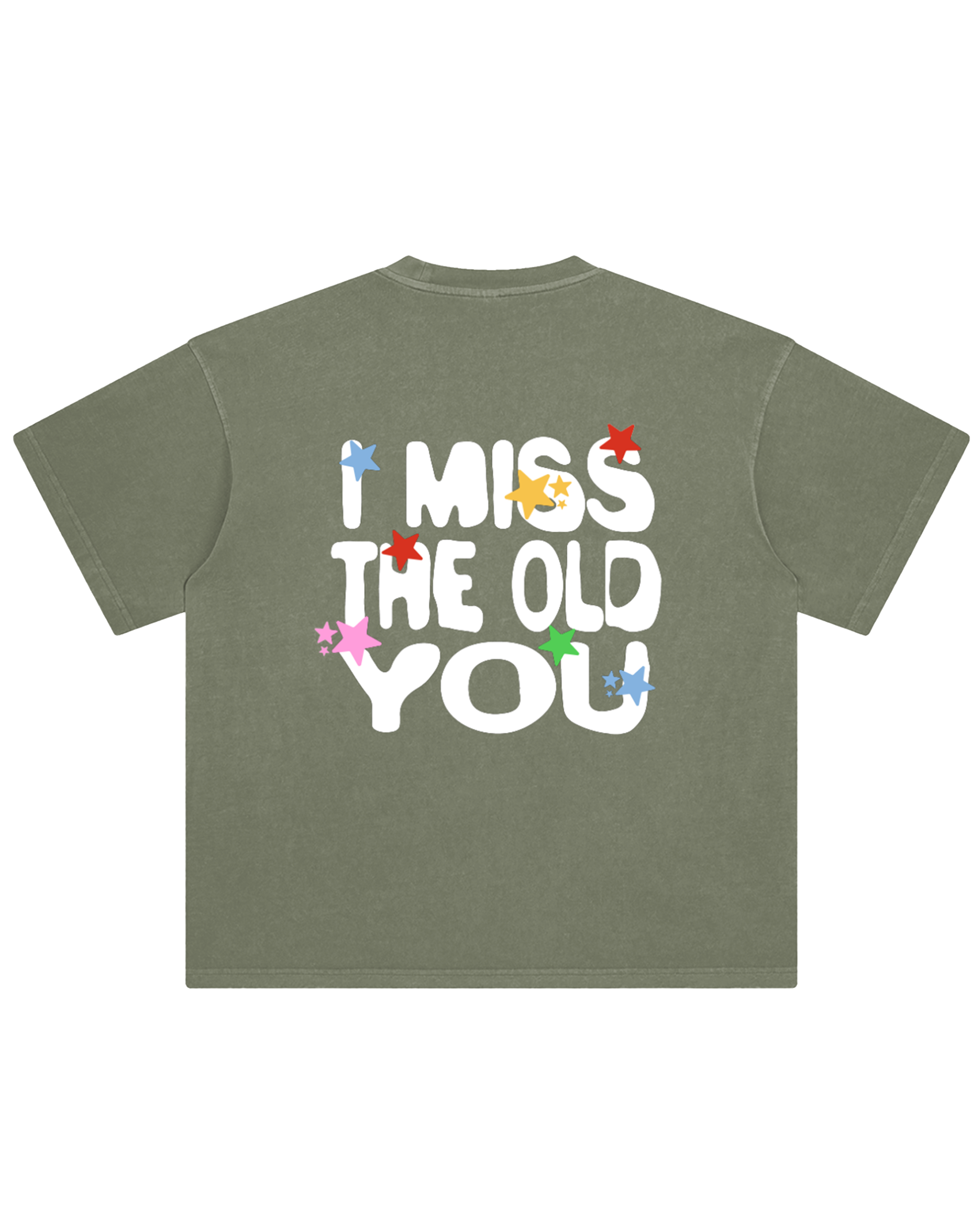 I Miss The Old You Tee - Coral Green