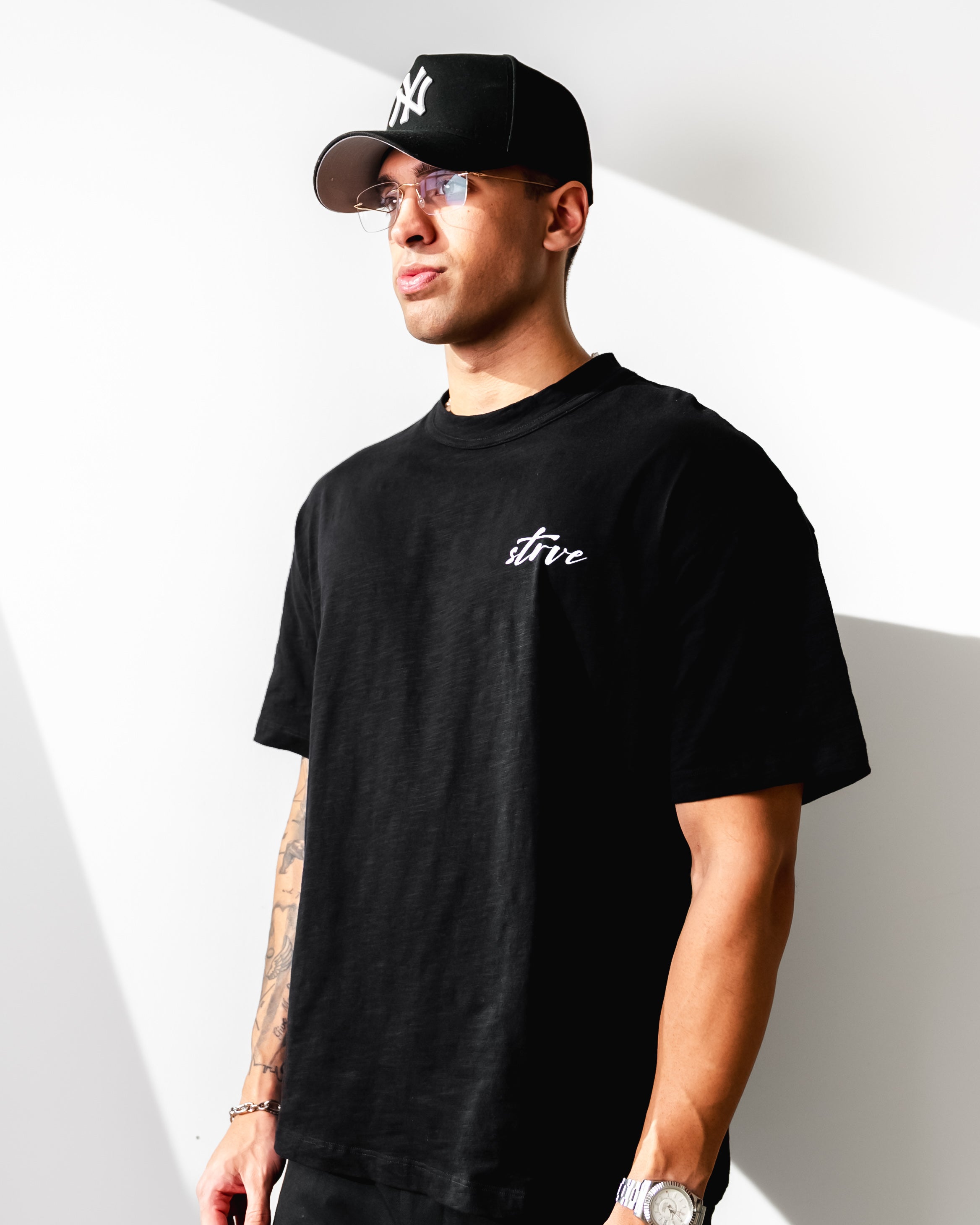 Script Tee - Black