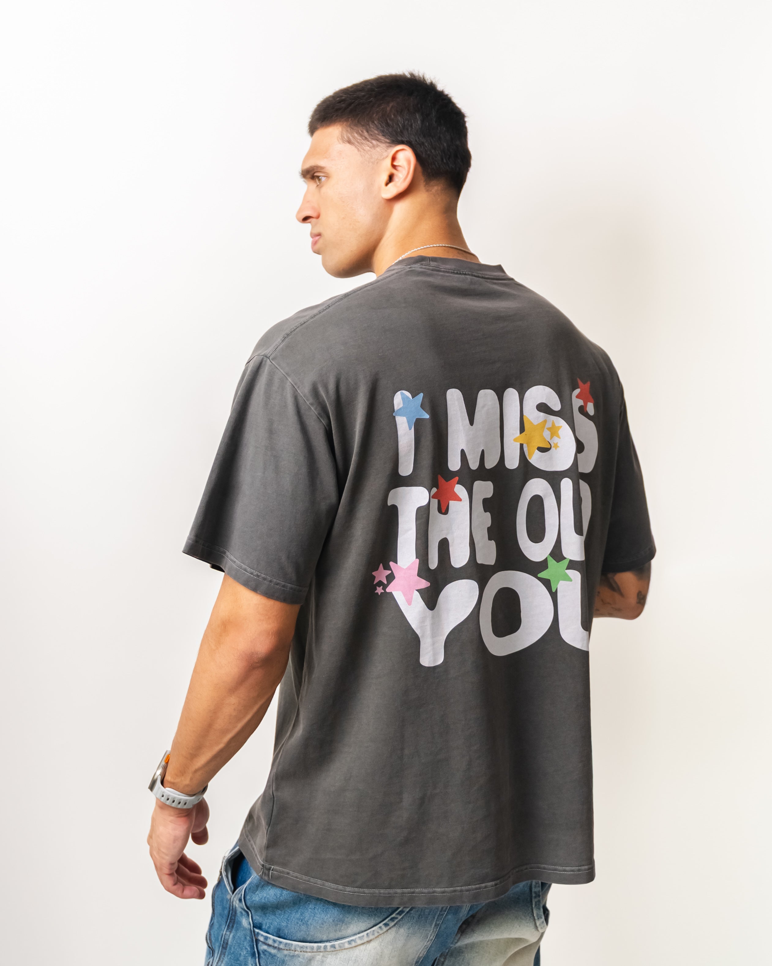 I Miss The Old You Tee - Slate